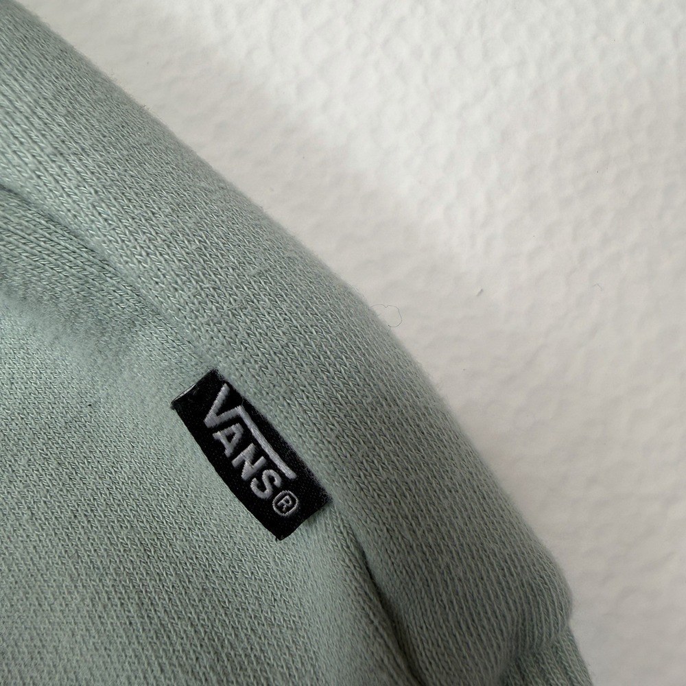 Vans sage green Cropped Hoodie women's - Picture 4 of 10